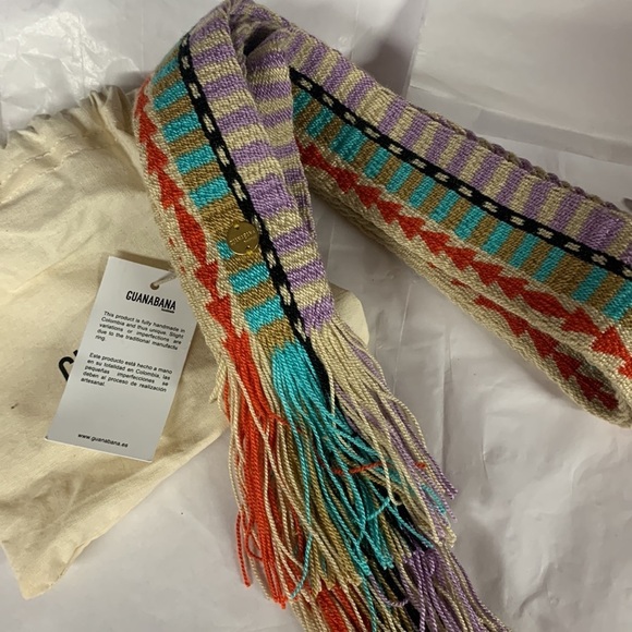 - GUANABANA BELT WITH FRING NEW WITH TAGS ONE SIZE 60 inch main image 4